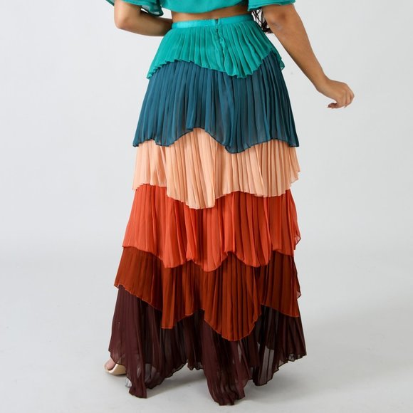 Bora Bora Pleated set- aqua - Picture 8 of 9